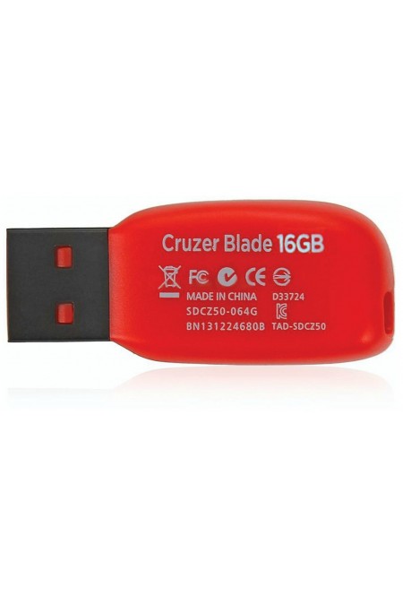 Флешка Sandisk Cruzer Blade USB 2.0 16GB (SDCZ50-016G-B35) (черный) 3