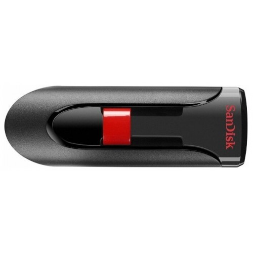 Флешка SanDisk Cruzer Glide 64GB (SDCZ60-064G-B35) (черный/красный) 1