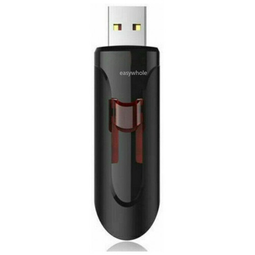 Флешка SanDisk Cruzer Glide 64GB (SDCZ60-064G-B35) (черный/красный) 2