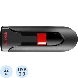 Флешка Sandisk Cruzer Glide USB 2.0 32GB (SDCZ60-032G-B35) (черный)