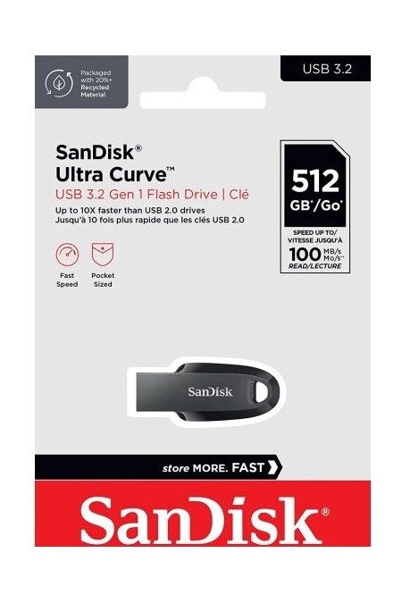 Флешка SanDisk CZ550 Ultra Curve USB 3.2 512GB (SDCZ550-512G-G46) (черный) 2