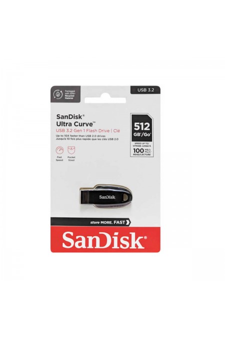 Флешка SanDisk CZ550 Ultra Curve USB 3.2 512GB (SDCZ550-512G-G46) (черный) 3