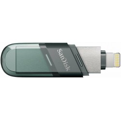 Флешка Sandisk iXpand Flip 64GB (SDIX90N-064G-GN6NN) (зеленый/серебристый)