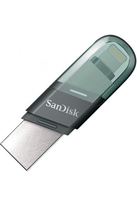 Флешка Sandisk iXpand Flip 64GB (SDIX90N-064G-GN6NN) (зеленый/серебристый) 3