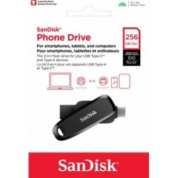 Флешка SanDisk SDDDC USB3.2 Type-C 256GB (SDDDC6-256G-G46) (черный)
