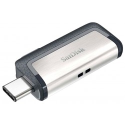 Флешка SanDisk Ultra Dual Drive USB Type-C 256GB (черный/серебристый)