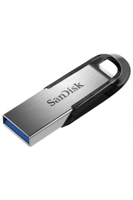 Флешка SanDisk Ultra Flair USB 3.0 128GB (SDCZ73-128G-G46) (дымчатый серебристый/черный) 