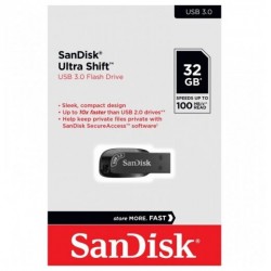 Флешка SanDisk Ultra Shift USB 3.0 32GB (SDCZ410-032G-G46) (черный)
