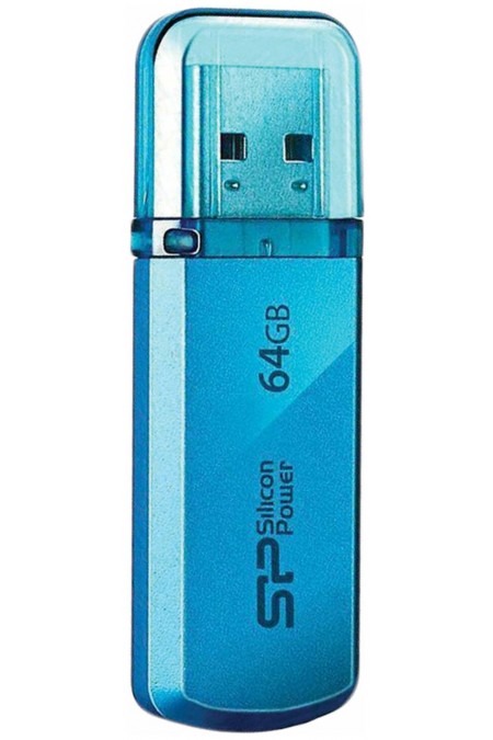 Флешка Silicon Power Helios 101 64GB (SP064GBUF2101V1B) (лазоревый) 