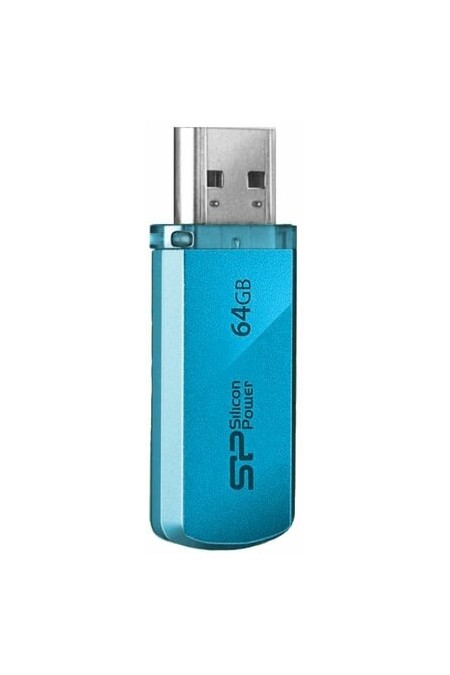 Флешка Silicon Power Helios 101 64GB (SP064GBUF2101V1B) (лазоревый) 3