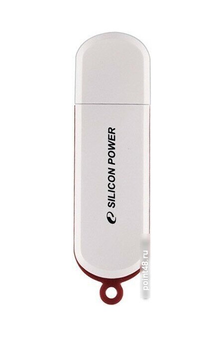 Флешка Silicon Power LuxMini 320 64GB (SP064GBUF2320V1W) (белый/красный) 1