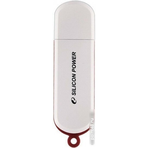 Флешка Silicon Power LuxMini 320 64GB (SP064GBUF2320V1W) (белый/красный) 4