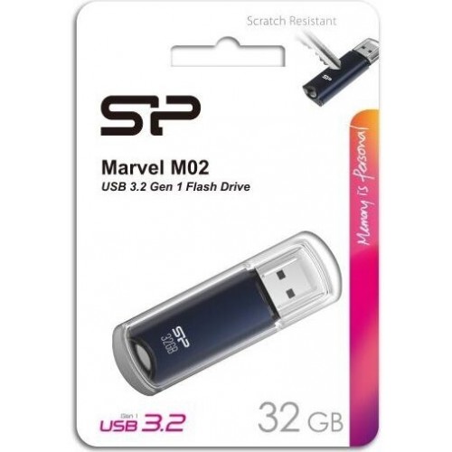 Флешка Silicon Power Marvel M02 USB 3.0 32GB (SP032GBUF3M02V1B) (синий) 