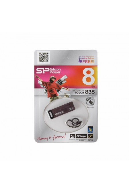 Флешка Silicon Power Touch 835 USB 2.0 8GB (SP008GbUF2835V1T) (черный) 4