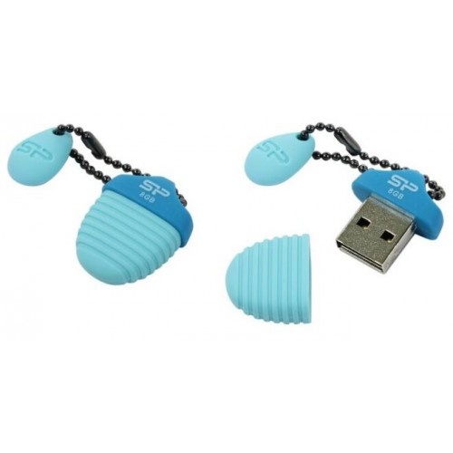 Флешка Silicon Power Touch T30 8GB (SP008GBUF2T30V1B) (голубой) 2