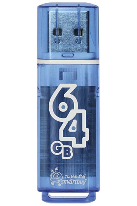 Флешка Smartbuy Click USB 2.0 64GB (SB64GBGS-B) (синий) 1