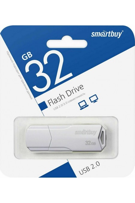 Флешка SmartBuy CLUE UFD 2.0 32GB (SB32GBCLU-W) (белый) 4