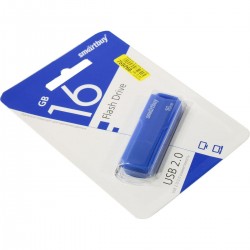 Флешка SmartBuy CLUE USB 2.0 16GB (SB16GBCLU-BU) (синий)