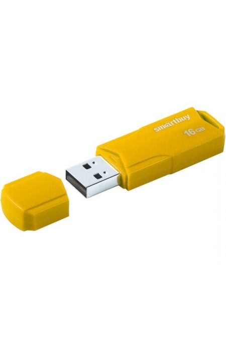 Флешка SmartBuy CLUE USB 2.0 16GB (SB16GBCLU-Y) (желтый) 