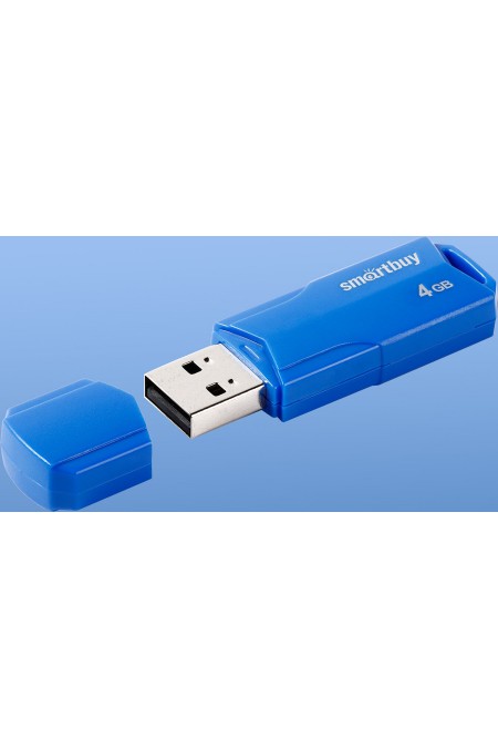 Флешка SmartBuy CLUE USB 2.0 4GB (SB4GBCLU-BU) (синий) 3