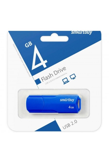 Флешка SmartBuy CLUE USB 2.0 4GB (SB4GBCLU-BU) (синий) 8