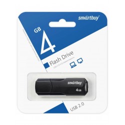 Флешка SMARTBUY CLUE USB 2.0 4GB (SB4GbCLU-K) (черный)