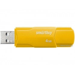 Флешка SmartBuy CLUE USB 2.0 4GB (SB4GBCLU-Y) (желтый)