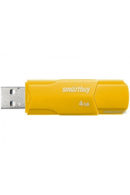 Флешка SmartBuy CLUE USB 2.0 4GB (SB4GBCLU-Y) (желтый) 1