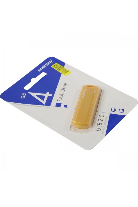 Флешка SmartBuy CLUE USB 2.0 4GB (SB4GBCLU-Y) (желтый) 2
