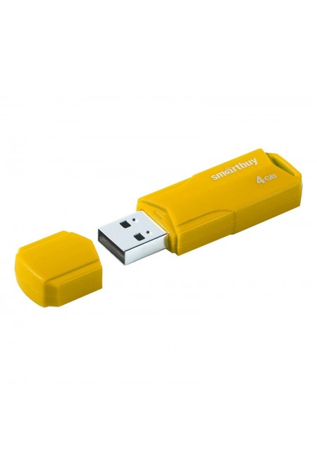 Флешка SmartBuy CLUE USB 2.0 4GB (SB4GBCLU-Y) (желтый) 4