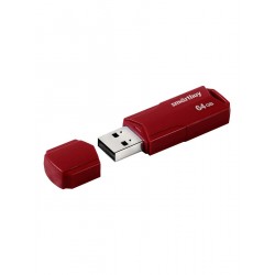 Флешка SMARTBUY CLUE USB 2.0 64GB (SB64GBCLU-BG) (буругунди)
