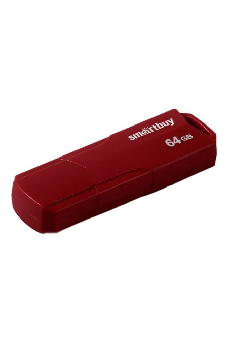 Флешка SMARTBUY CLUE USB 2.0 64GB (SB64GBCLU-BG) (буругунди) 1
