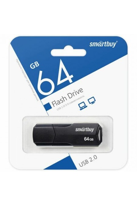 Флешка SMARTBUY CLUE USB 2.0 64GB (SB64GBCLU-K) (черный) 3