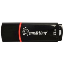 Флешка SmartBuy Crown USB 2.0 32GB (SB32GBCRW-K) (черный/красный)