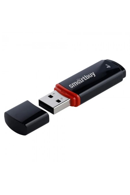 Флешка SmartBuy Crown USB 2.0 4 4GB (SB4GBCRW-K) (черный) 