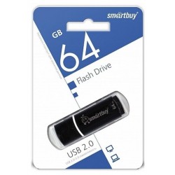 Флешка Smartbuy Crown USB 2.0 64GB (SB64GBCRW-K) (черный)