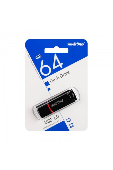 Флешка Smartbuy Crown USB 2.0 64GB (SB64GBCRW-K) (черный) 4