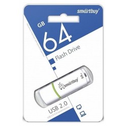 Флешка Smartbuy Crown USB 2.0 64GB (SB64GBCRW-W) (белый)