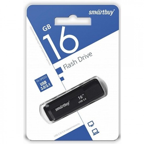 Флешка SmartBuy Dock USB 2.0 16GB (SB16GBDK-K3) (черный) 