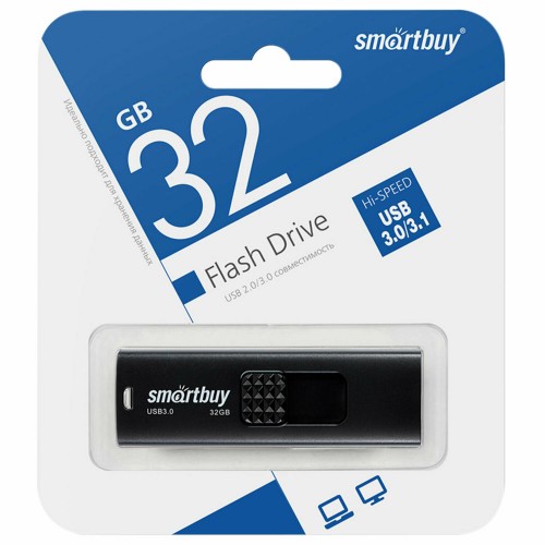 Флешка SmartBuy Fashion USB 3.0 32GB (SB032GB3FSK) (черный) 5
