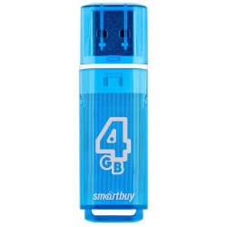 Флешка SmartBuy Glossy series (SB4GBGS-B) USB 2.0 4GB (синий)