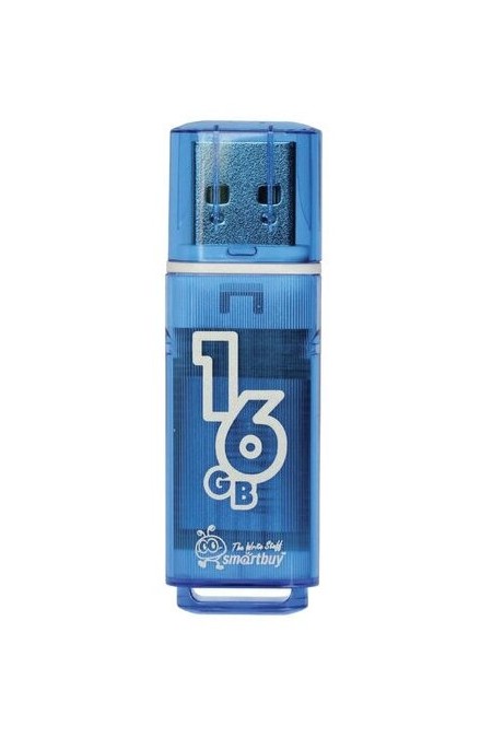 Флешка SMARTBUY Glossy series USB 2.0 16GB (SB16GBGS-B) (синий) 