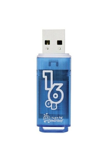 Флешка SMARTBUY Glossy series USB 2.0 16GB (SB16GBGS-B) (синий) 1