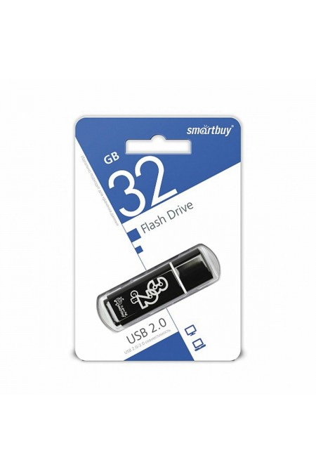 Флешка SMARTBUY Glossy series USB 2.0 32GB (SB32GBGS-K) (черный) 2