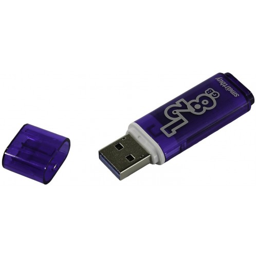 Флешка SmartBuy Glossy USB 2.0 128GB (SB128GBGS-DB) (темно-синий) 2