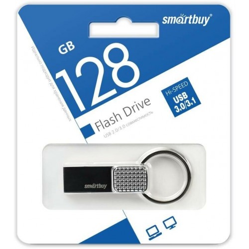 Флешка SmartBuy Glossy USB 2.0 128GB (SB128GBGS-DB) (темно-синий) 7