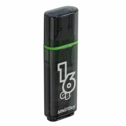 Флешка SmartBuy Glossy USB 2.0 16GB (SB16GBGS-K) (черный)