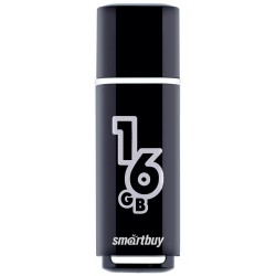 Флешка SmartBuy Glossy USB 2.0 16GB (SB16GBGS-K) (черный)