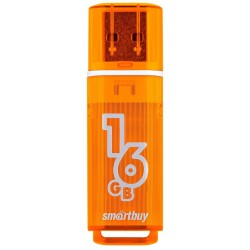 Флешка Smartbuy Glossy USB 2.0 16GB (SB16GBGS-Or) (оранжевый)