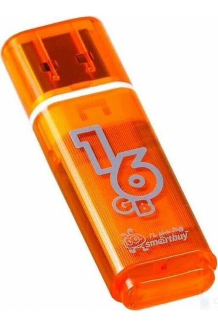 Флешка Smartbuy Glossy USB 2.0 16GB (SB16GBGS-Or) (оранжевый) 